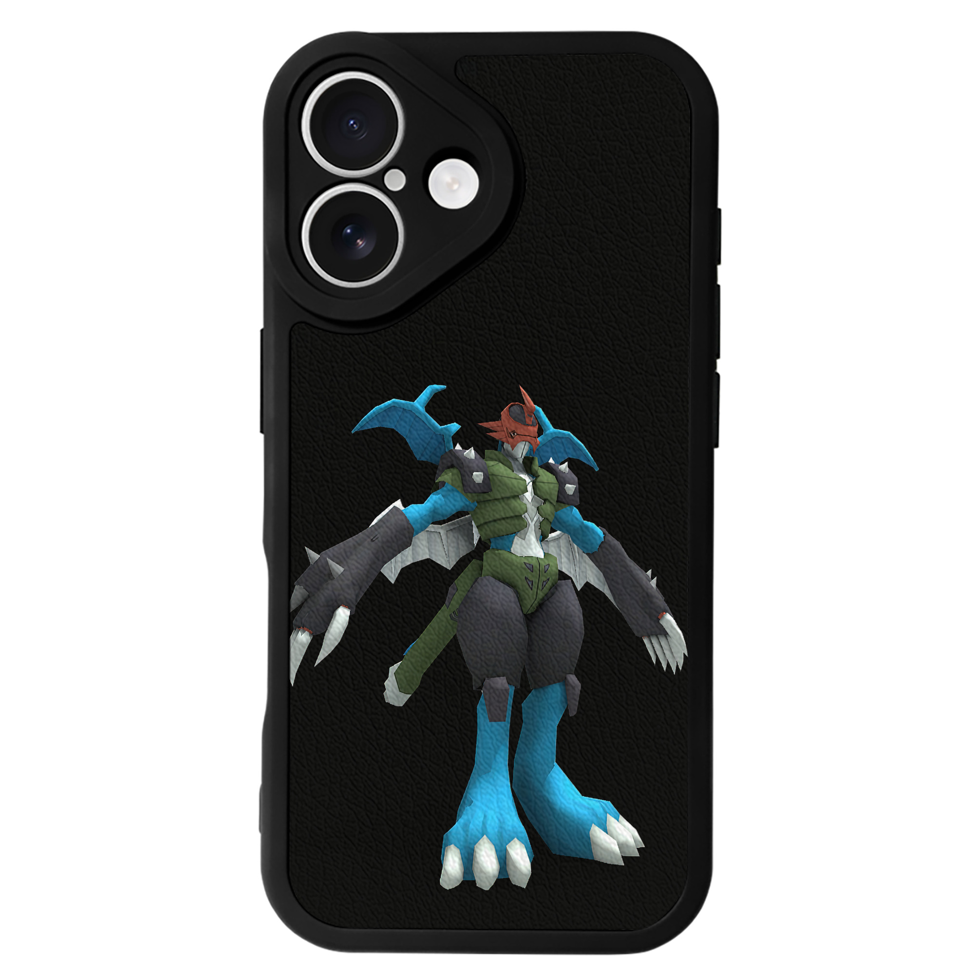 （画像用） Digimon デジタルモンスター/デジモン 【iPhone 16シリーズ対応】シリコンスマホケース（レザー調） 材質：シリコン